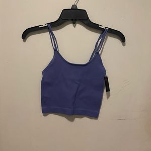 Blue-ish purple crop top